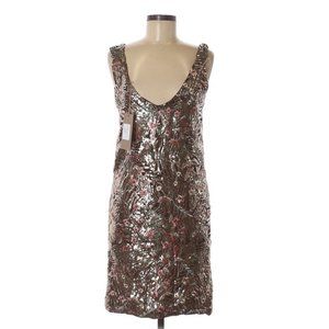 Carla Conti NWT Floral Sequin Sleeveless Cocktail Dress - Medium